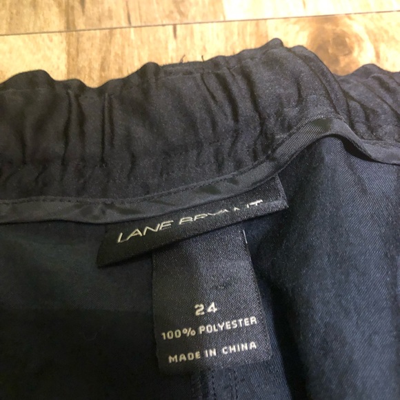 Lane Bryant Dark Grey Lightweight Satin Feel Cargo Utility Pants Womens Size 24 - Picture 6 of 12